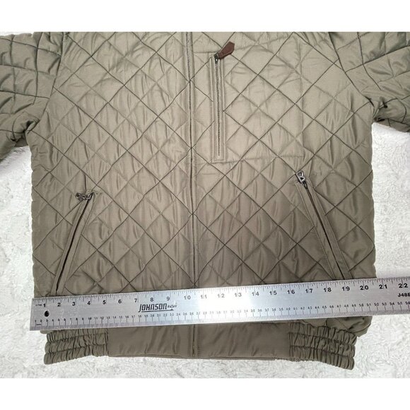 Bogner Quilted Bomber Ski Jacket Women's Size US 40 Green High Neck Zip Pockets - Picture 8 of 9